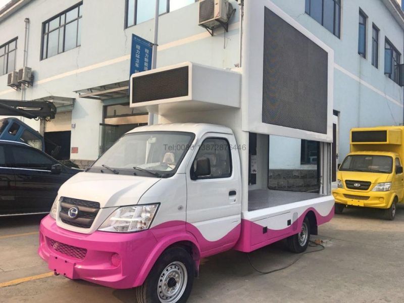 Beiqi Small Mini 3 Side Color LED Advertising Truck