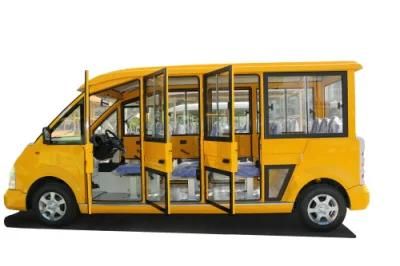 CE Certification14 Passager Electric Resort Car /Sightseeing Bus/Tourist Electric Car with Door Used Scenic Arear