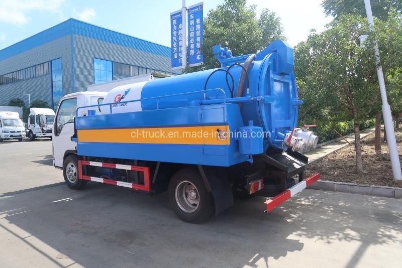 Japan I Suzu Small 3m3 4m3 5m3 Cleaning Sewage Suction Tank Truck for Sale