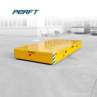 Electric Transportation Steering Transfer Cart Table on Cement Floor