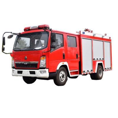 Factory Direct Sales HOWO 4X2 Fire Truck with Tools and Equipment to Support Fire Fighting and Rescue Operations