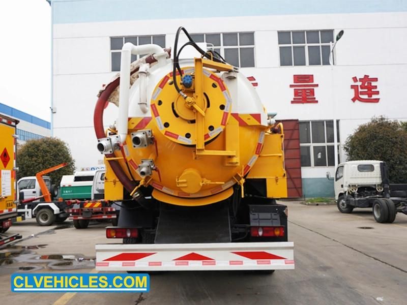 Dongfeng 8cbm Super Jet VAC Industrial Jetting and Vacuum Truck