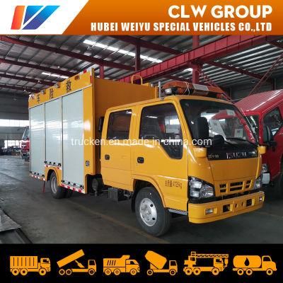 Isuzu 600p Emergency Rescue Truck with Generator for Power Supply and Pumping Sewage