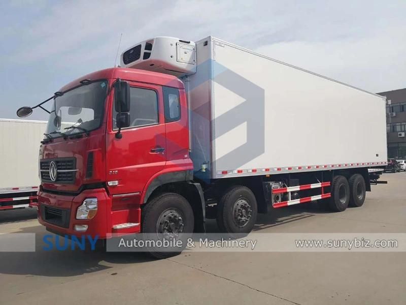 Heavy 12 Wheels 20 Ton Complicated Road Conditional Refrigerator Van Truck