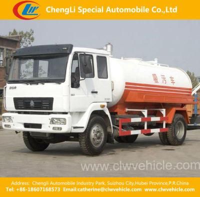 Heavy Duty HOWO 4X2 High Pressure Sewage Suction Truck