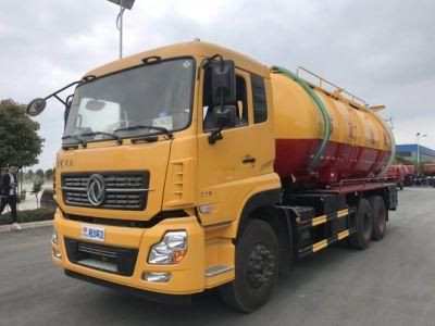 Dongfeng 6X4 18cbm 18tons Vacuum Sewage Suction Tanker Truck with Water Ring Vacuum Sewage Suction Truck