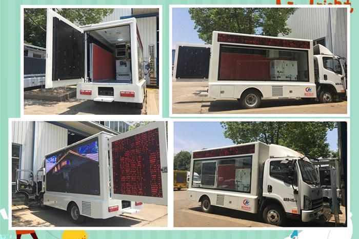 FAW Road Advertising Stage Mobile LED TV Truck for Roadshow