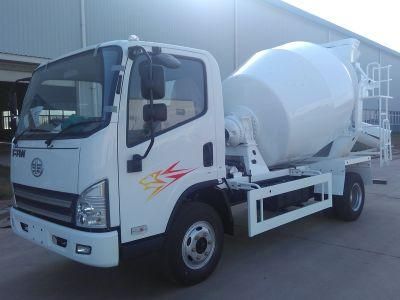 4x2 driving 3 cubic Cement Concrete Small ready mix trucks for sale