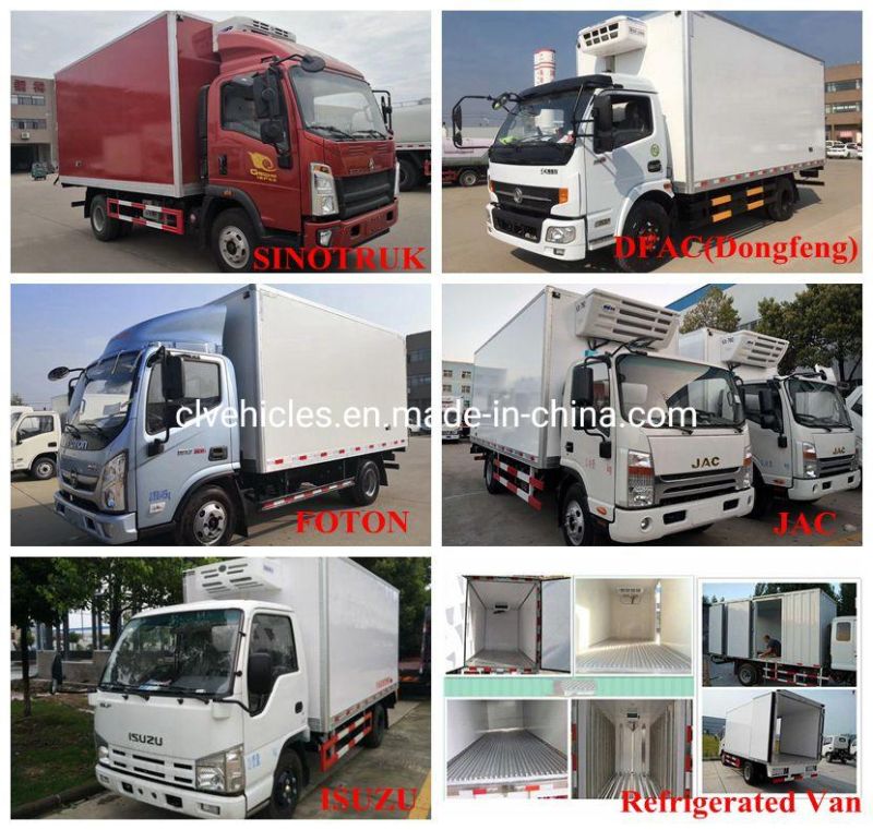 DFAC Dongfeng 6wheels Ice Cream Freezer Cooling Food Refrigerator Van Truck