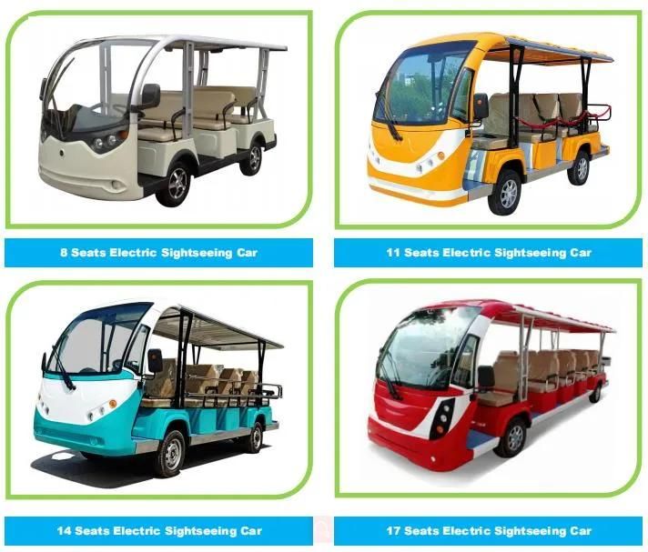 Electric Tourist Sightseeing Car 14 Seater Electrical Car