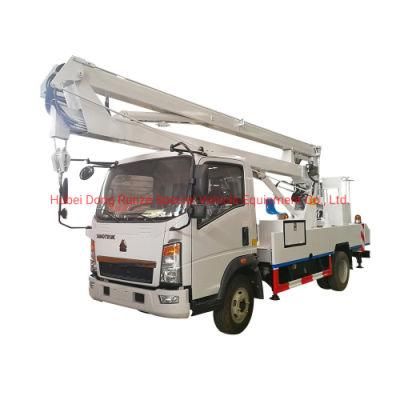 12-28m Rhd HOWO Light Diesel Aerial Bucket Truck