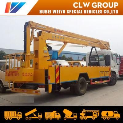 Good Price China Dongfeng 20m-22 Meters High Altitude Working Vehicle Telescopic Type Aerial Platform Truck on Sale