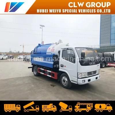 6000 Liters Jetting Vacuum Sewage Suction Tank Truck High Pressure Water Cleaning Truck