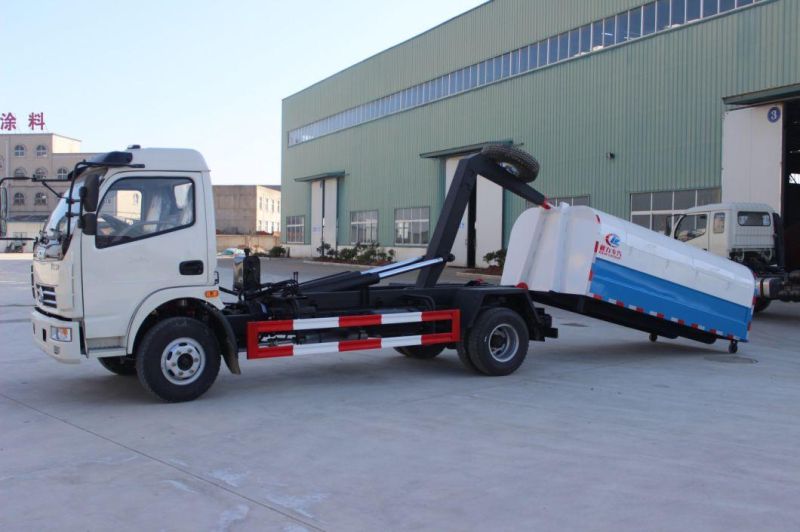 Dongfeng 8m3 Detachable Hopper with Hook Lift Garbage Truck