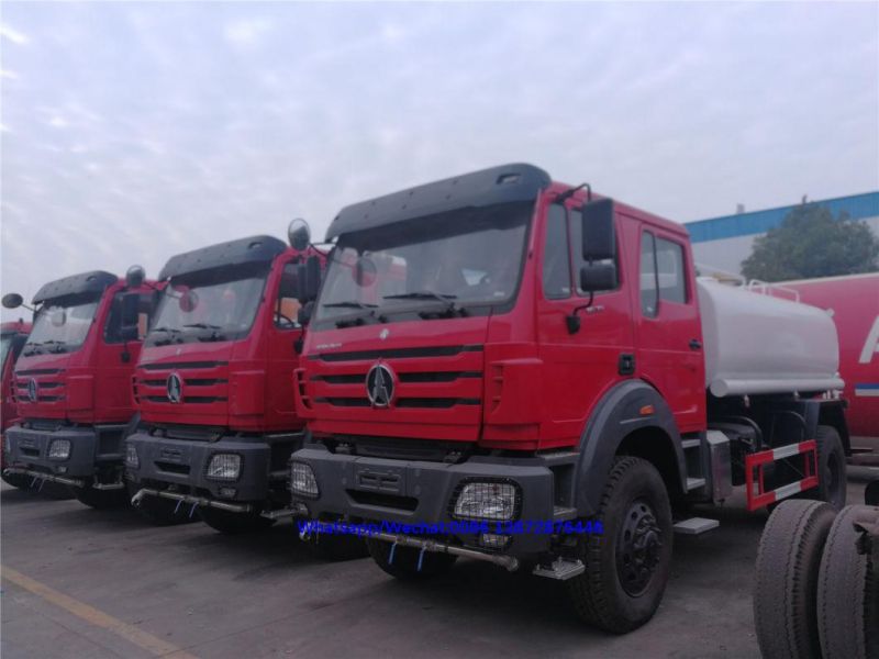 Good Quality Beiben 4X4 4X2 Type 10000liters 12000liters Water Tank Truck for Sale