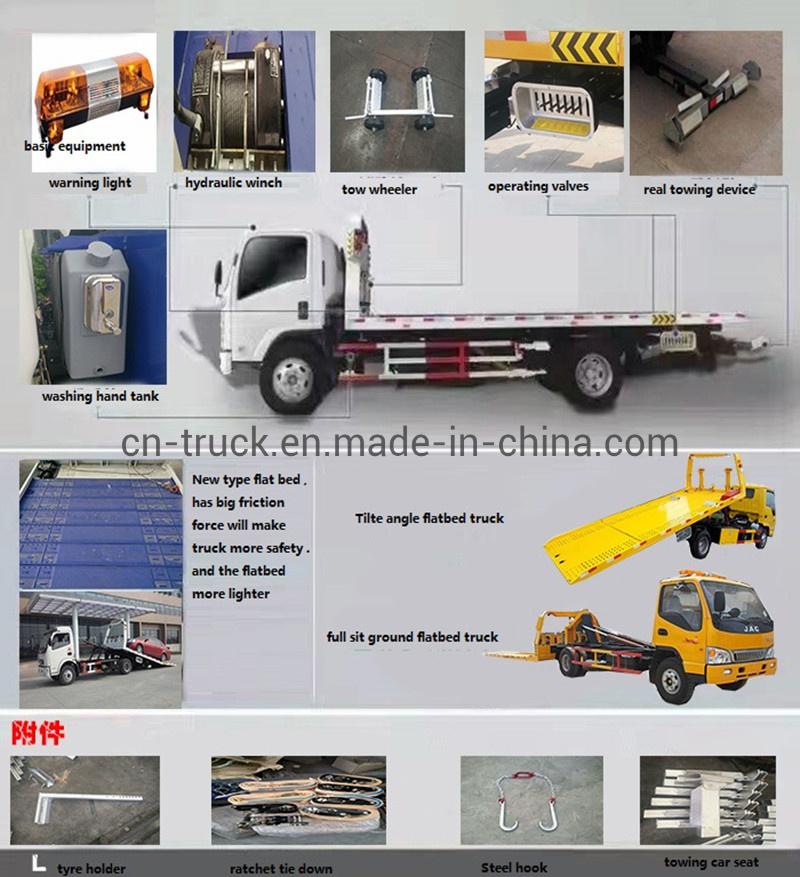 Manufacture CKD Tow Wrekcer Truck Upper Body Flatbed Wrecker Body