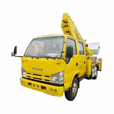 Isuzu 18m 21m Straight Arm Telescopic Boom High-Altitude Operation Working Truck for Sale