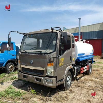 6m3 Sinotruk HOWO 4X2 Multifunctional Water Truck Water Tank Truck