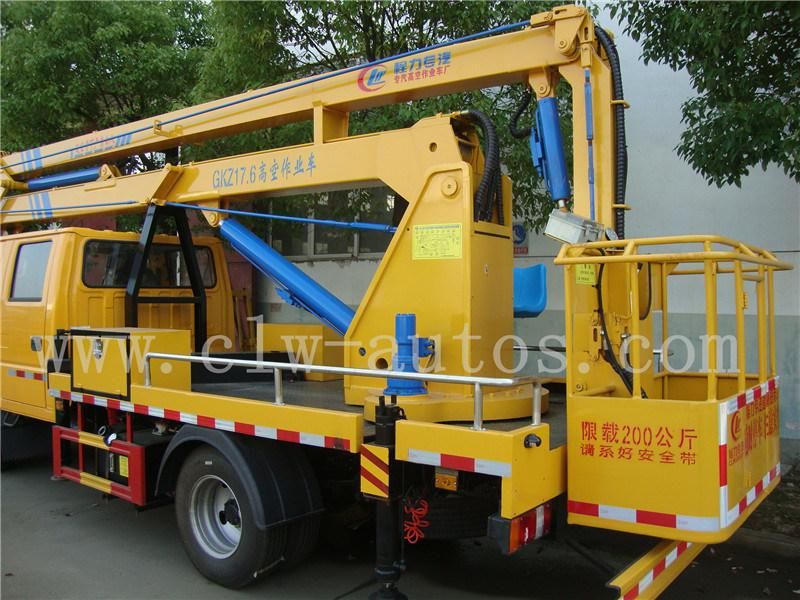 New Model Jmc 18m Hydraulic Truck Mounted Aerial Work Platform with Folding Arm Truck