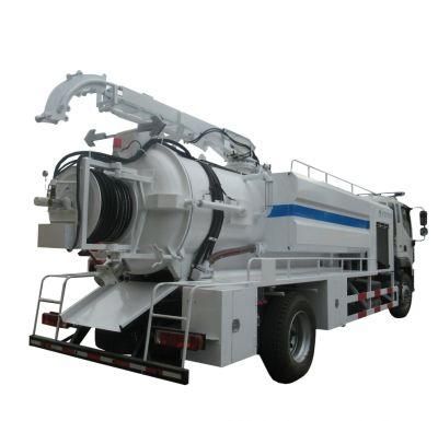 Foton Sewer High Pressure Jetting Combined Vacuum Pump Suction Truck (10m3 -12 m3 Right Hand Drive EURO 5 Sewage Cleaning Tanker)