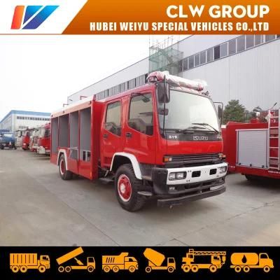 4X2 7000liters 7m3 Isuzu Foam Fire Truck for Chemical Plant Power Plant Rescue