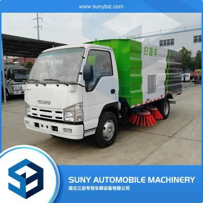 Isuzu 3cbm High Pressure Road Washing Sweeping Truck Vacuum Road Sweeper Truck