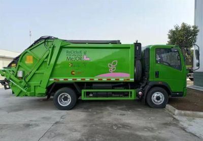 HOWO 8cbm Waste Trash Collector Container Vehicle Garbage Compactor Truck