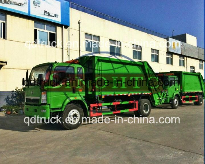 Small Compressed Garbage Truck/ 3-6m3 compactor garbage truck