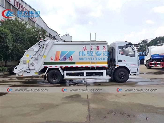4X2 Diesel 3tons 4tons 5tons Compressed Garbage Truck 4cbm 5cbm 6cbm Dongfeng Garbage Collection Truck