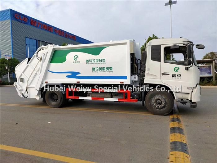 14m3 Dongfeng 4X2 8tons Garbage Compactor Truck for Waste Collection