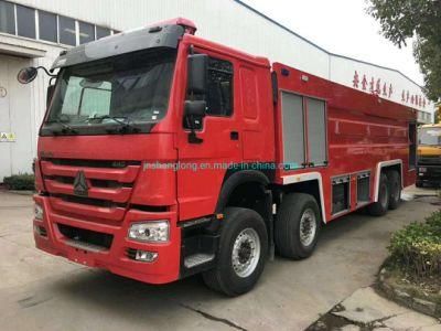 Sinotruk 12000L Fire Extinguisher Foam Powder Tank Fire Fighting Truck