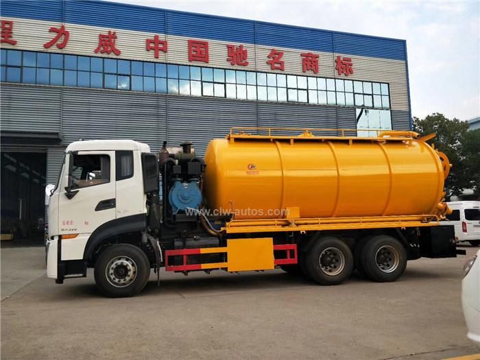 18000litres/20000litres Vacuum Sewer Cleaner Tank Truck Sewage High Pressure Jetting Suction Treatment Equipment