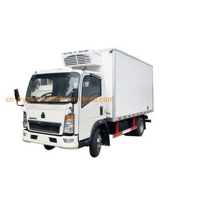 Light Duty China Made New Right Hand Drive HOWO 3ton 4ton 5ton 6ton Refrigerated Truck