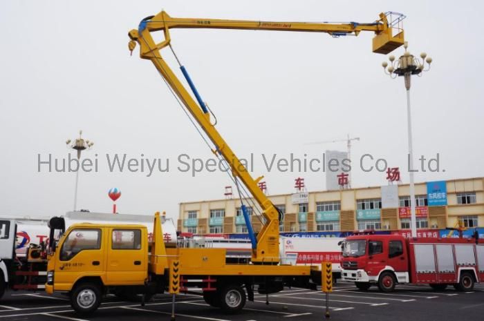 China 20m 22m 24m Aerial Work Platform Boom Bucket Man Lift High Altitude Truck on Sale