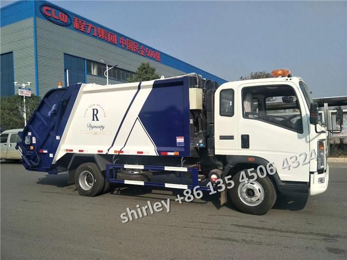 Sinotruk HOWO 4X2 Rubbish Trash Refuse Compression Cart 4tons 5m3 Garbage Compressor Truck for Africa
