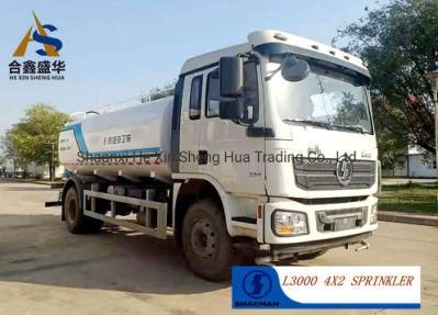 Shacman Delong 4X2 15000L 10m3 Water Pump Sprinkler Tanker Spray Bowser Water Tank Truck for Drinking Water