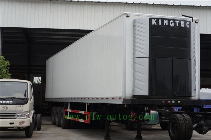 Large Size Big Volume 30tons Refrigerator Semi Trailer 3 Axles Refrigerated Van Semi Trailer