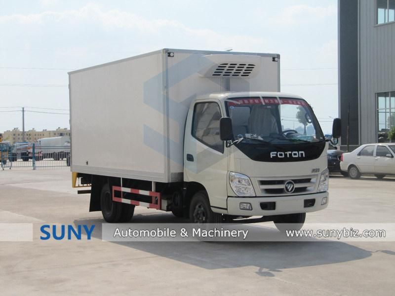 New Desigend Foton Rhd Small Freezer Refrigerated Cargo Van Box Truck for Sale