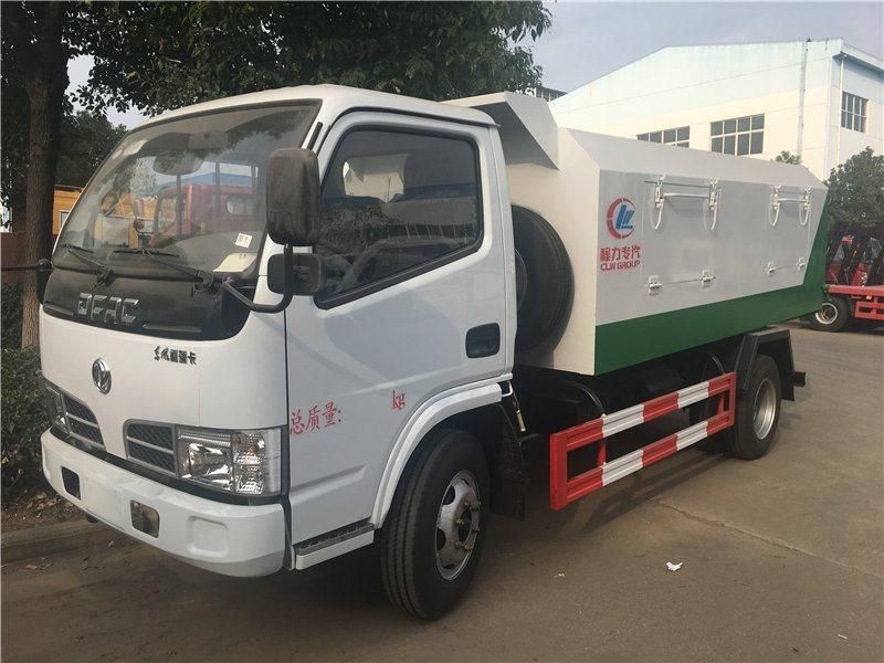 Dongfeng Small 4tons 5tons Brand New Rear Loader Hydraulic Dump Garbage Truck