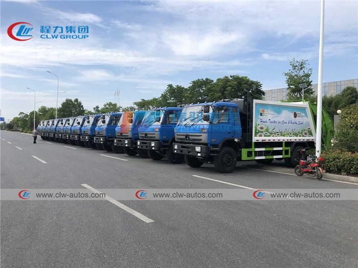 Dongfeng Diesel Garbage Truck China 8cbm/10cbm/12cbm/14cbm/15cbm Compactor Garbage Truck