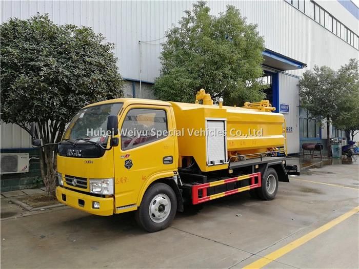 5000liters High Efficiency Sewer Vacuum Truck Jetting and Vacuum Sewage Suction Truck Sewer Cleaning Truck