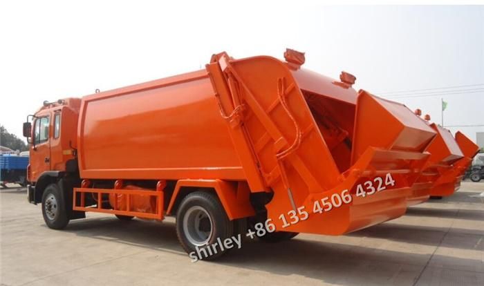 JAC 6-Wheel 12m3 10tons Rear Loader Refuse Compactor Compression Truck Refuse Collection Vehicle