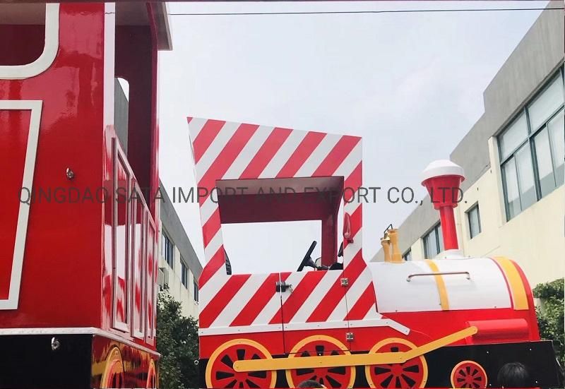 China Production Amusement Park Diesel Engine Tourist Train