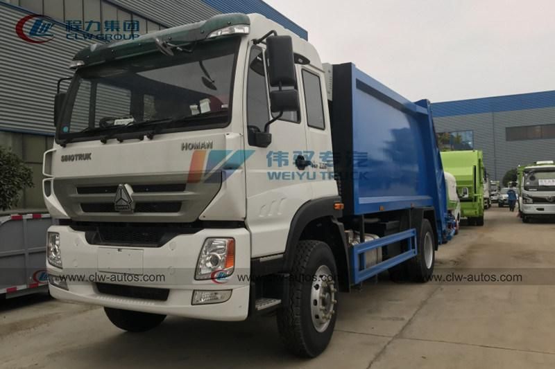 Sinotruk Homan 4X2 Rhd 10m3 10cbm Compression Compressed Garbage Compactor Truck for Sale