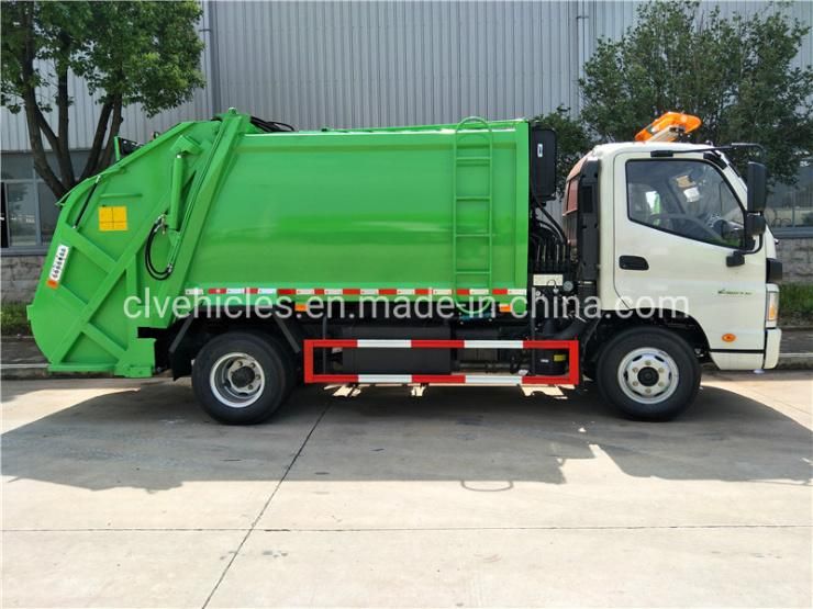 Foton 4X2 6cbm Garbage Refuse Compressed Compactor Truck