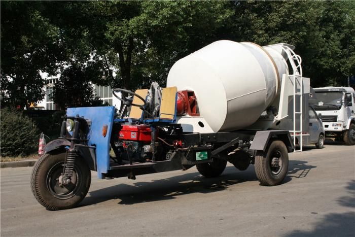 Agricultural Three Wheels Automobile Motorcycle 1.5cbm-2cbm Rural/Tunnels Dedicated Cement Concrete Mixer Truck
