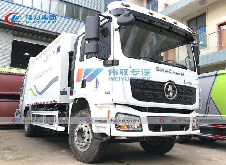 Shacman L3000 4X2 14m3 Rear Loader Waste Recycling Truck Garbage Collection Truck 14cbm Garbage Compactor Truck