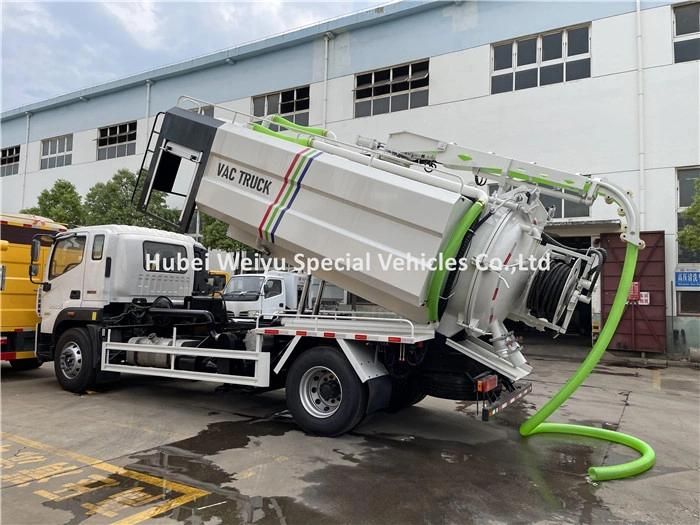 Dongfeng 12cbm Sewage Unblocking High Pressure Sewer Jetting Truck Sewage Cleaning Truck High Pressure Sewer Cleaner Truck
