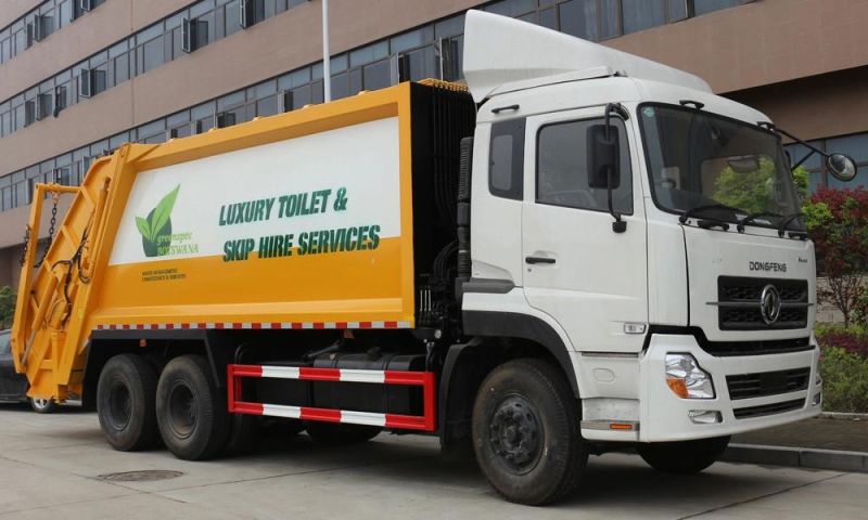 6*4 18m3 Dongfeng Rear Load Refuse Collector Garbage Compactor Truck