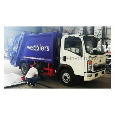HOWO 6cbm 4*2 Rear Load Refuse Garbage Compactor Truck for Sale